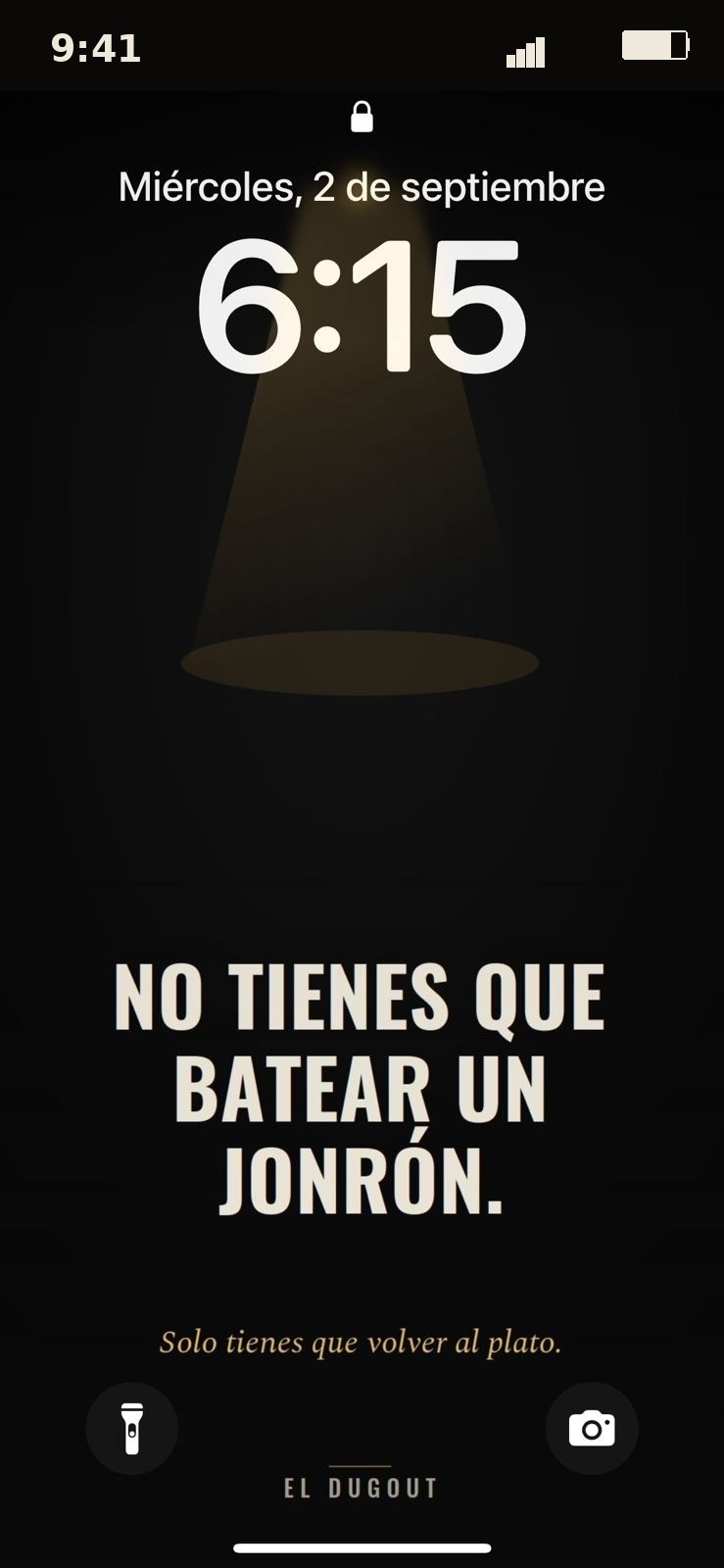 Fondo de pantalla del Dugout en un celular